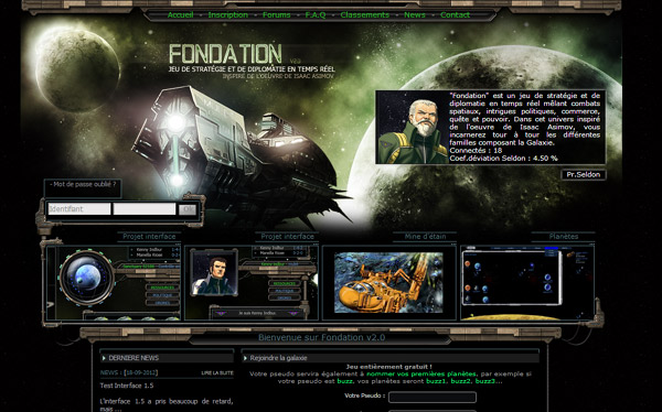 Jeu de conqu&ecirc;te spatiale